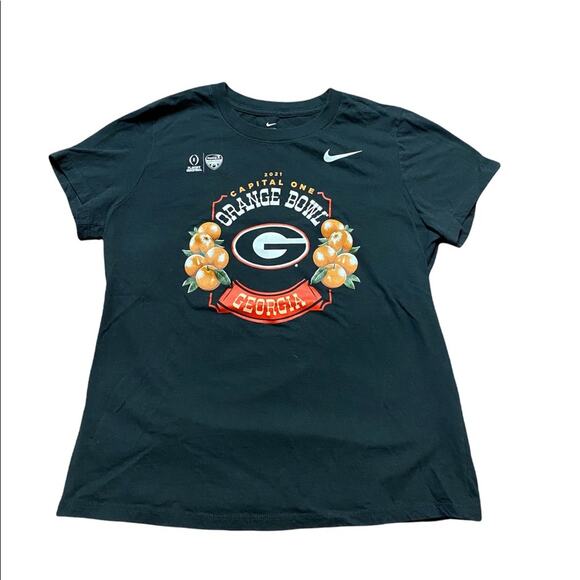 Nike Tops - 2021 Orange Bowl University of Georgia T-shirt Size Medium